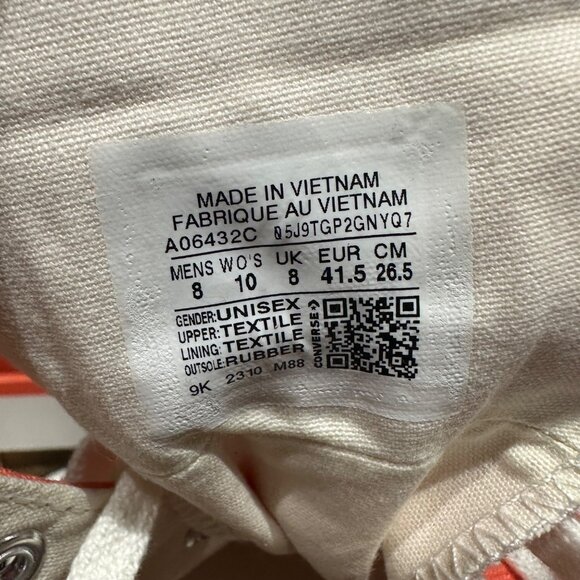 ❤️Converse Chuck 70 Plus Hi Top Platform Sz 8 Mens Shoes Orange Sneaker A06432C - Picture 10 of 10